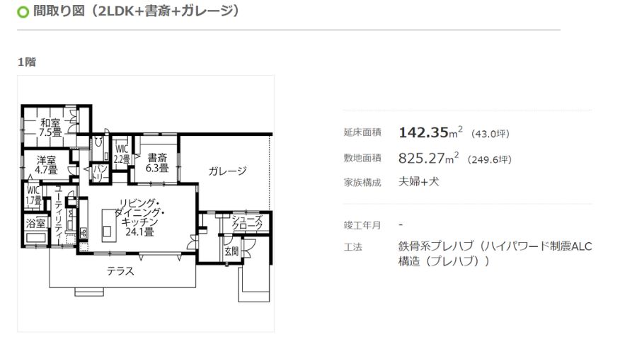 へーベルハウスの間取り図