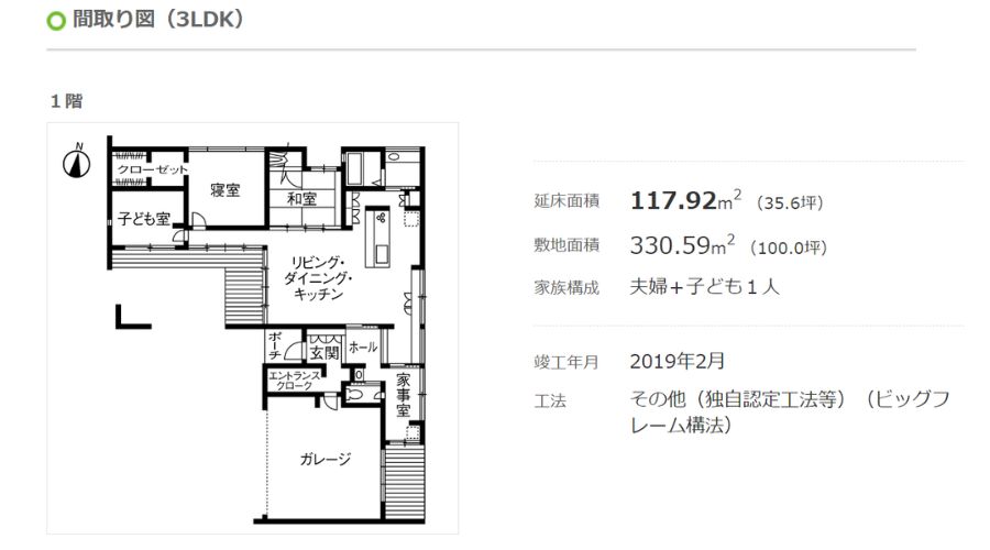 住友林業の家間取り図