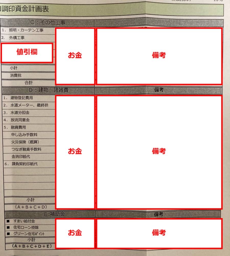 住友林業見積書➁