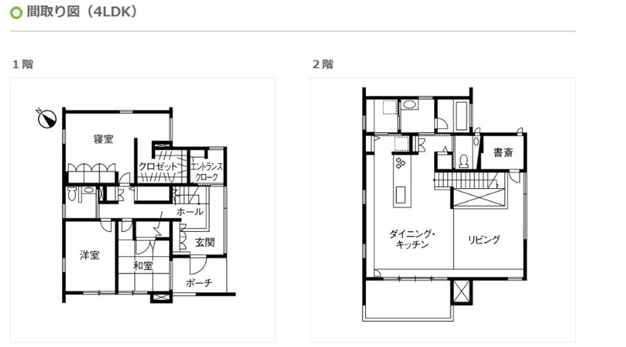 住友林業の家間取り図