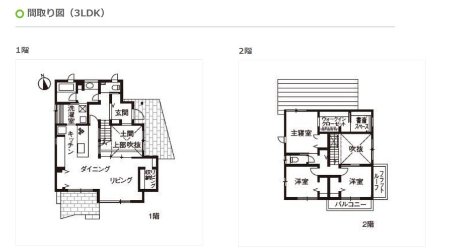 大和ハウスの家間取り図