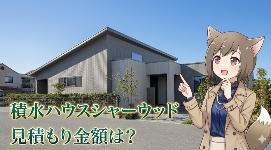 積水ハウス シャーウッドの見積もり金額は？注文住宅の外観実例と費用感を紹介するブログ用画像