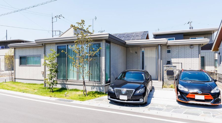 セキスイハイムの平屋住宅外観