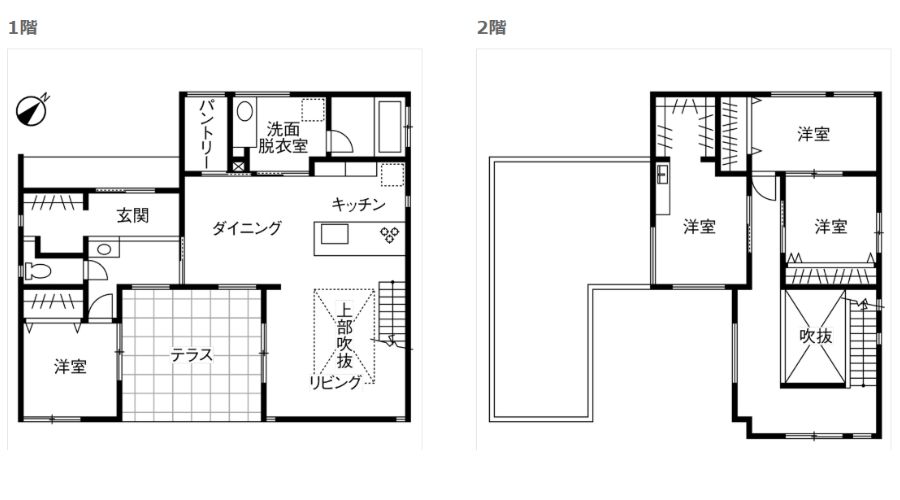 ヤマダホームズの家間取り図